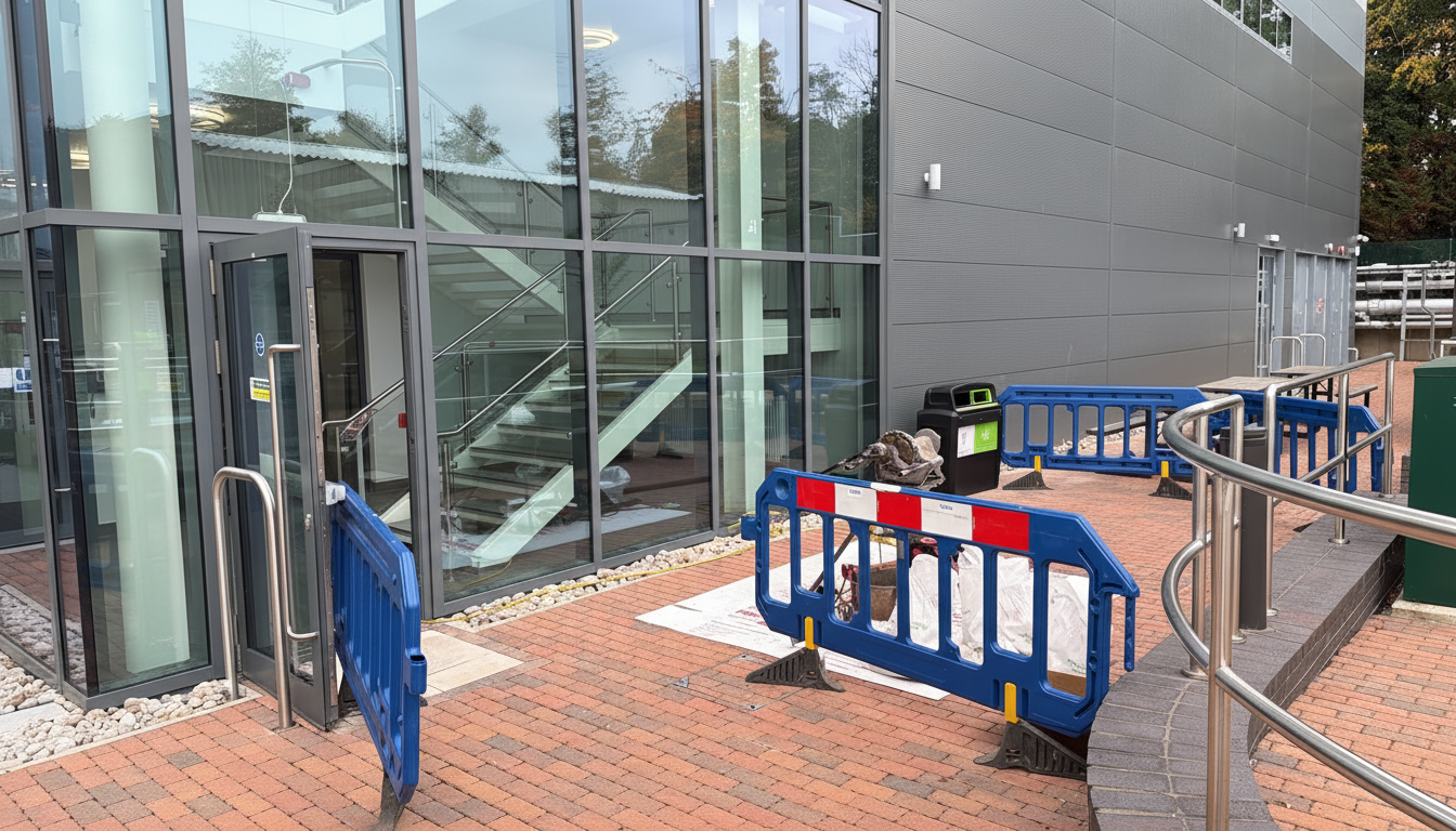 External commercial building entrance