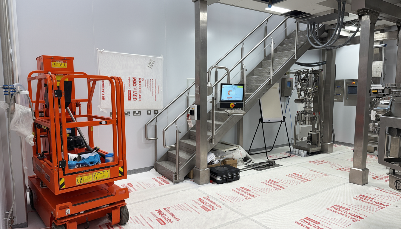 Internal pharmaceutical facility construction